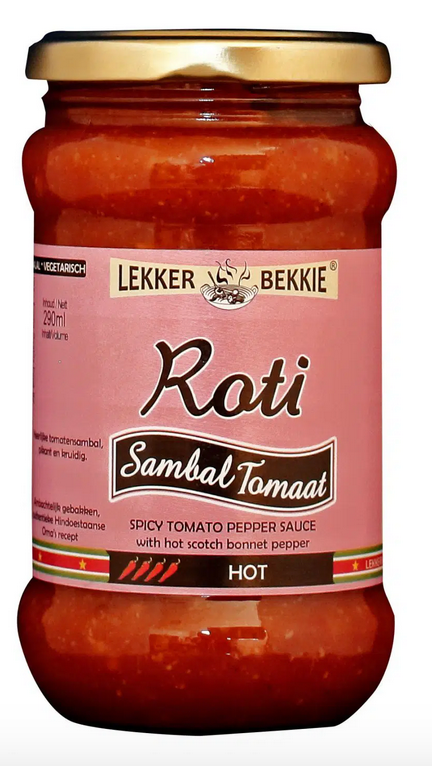 Lekker Bekkie Sambal roti tomaat