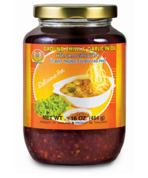 Chili & knoflook in olie