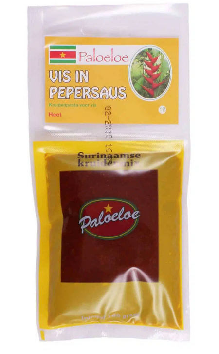 Surinaamse kruidenmix vis in pepersaus