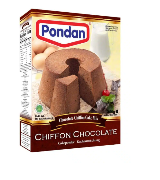 Cakemix chocolade chiffon Pondan