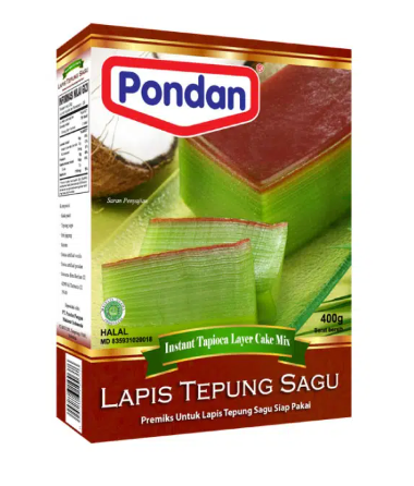 Pondan Cakemix lapis tepung sagu 400g