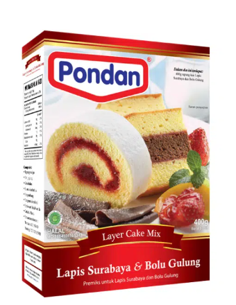 Pondan Cakemix lapis surabaya 400g